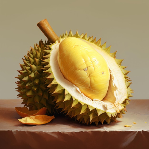 Álbum de fotos visuais de durian cheio de momentos maduros e deliciosos para os amantes do durian