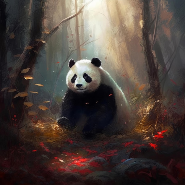 Álbum de fotos visuais de pandas cheio de momentos bonitos e vibrações amigáveis para os amantes dos animais