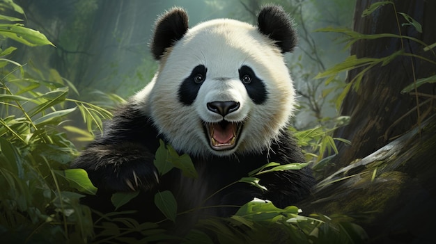 Álbum de fotos visuales de pandas lleno de momentos lindos y vibraciones amistosas para los amantes de los animales