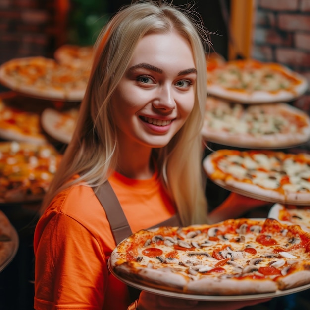 Álbum de fotos visuales de pizza lleno de momentos sabrosos y deliciosos para los amantes de la pizza