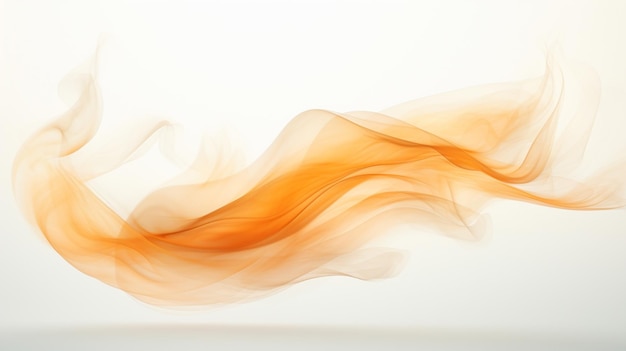 Lebendige abstrakte orangefarbene Rauchwirbel eine fesselnde und dynamische Kulisse, die die Fantasie entzündet