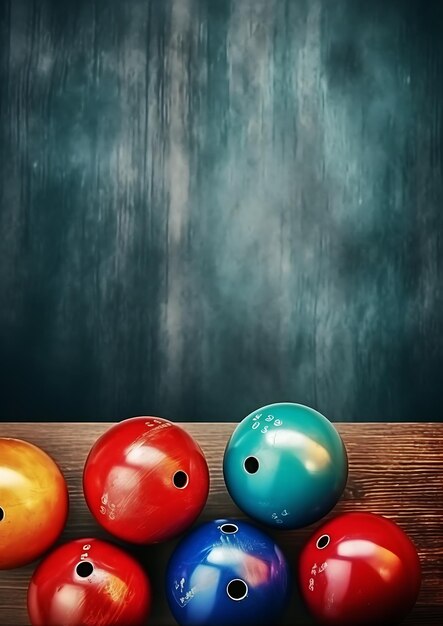 Foto lebendige bowling-momente farbenfrohe einladungskarten-hintergründe zum feiern