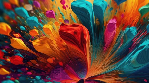 Lebendige digitale Kunst der dynamischen FarbwirbelxA