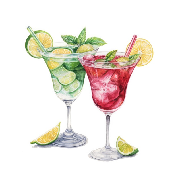 Lebendige erfrischende Cocktails