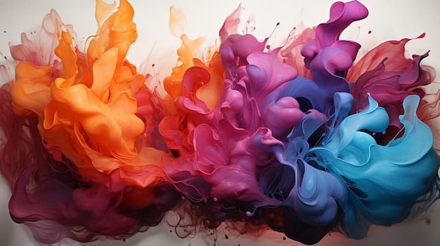 lebendige Farben lebendige farbenfrohe abstrakte Kunst