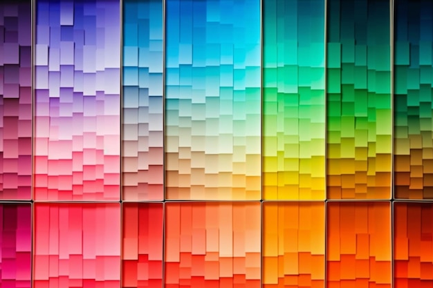 Foto lebendige farbverlauf hintergrund abstrakte komposition mit linien formt generative ki