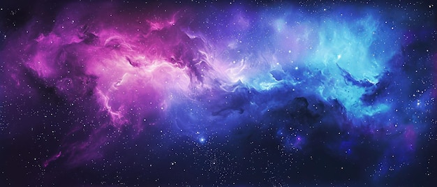 Lebendige Galaxie mit Sternen und farbenfrohen Nebelwolken