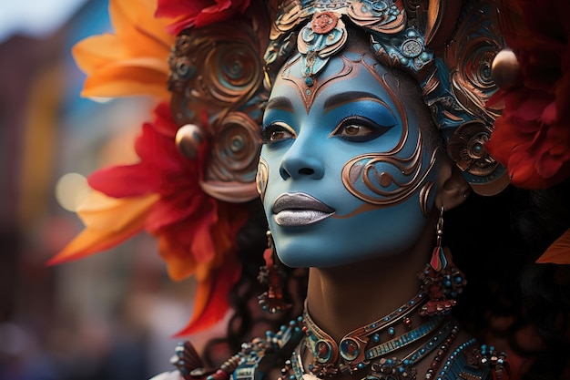 Lebendige Karnevalsumzüge und ansteckende Farben erzeugen IA