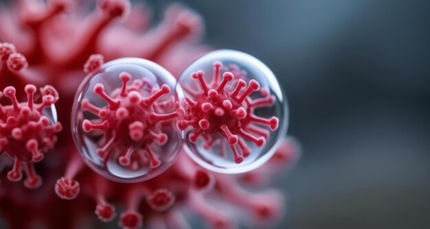 Foto lebendige korallen unter dem mikroskop