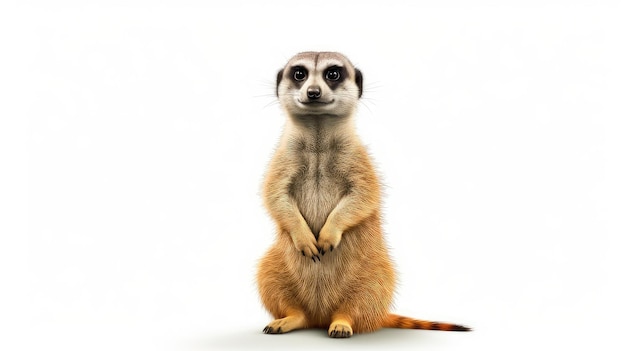 Lebendige Meerkat-Foto realistische Illustration generativ ai