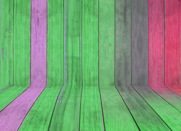 Lebendige mehrfarbige Holzplatten Textur Hintergrund