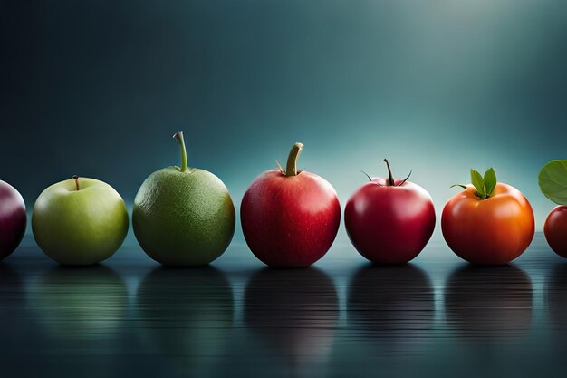 Lebendige Sammlung von gesundem Obst und Gemüse