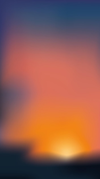 Lebendige Sonnenuntergangsgredienten für mobile Tapeten