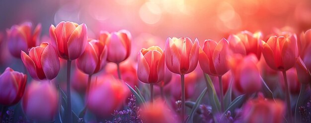 Foto lebendige tulpen blühen ein ausbruch von farben ar 52 tapeten