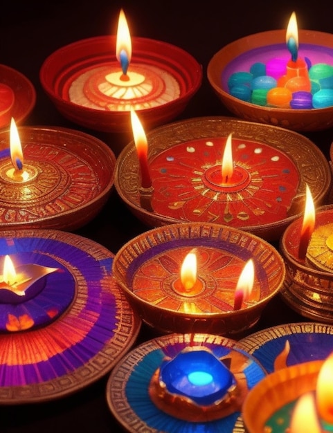 lebendiger Diwali-Hintergrund