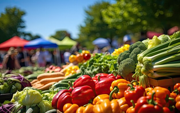 Lebendiger Markt in Massachusetts