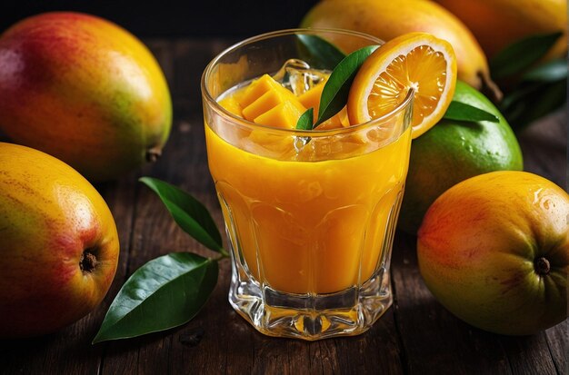 lebendiges Foto von Mango Juice Citrus Refresher