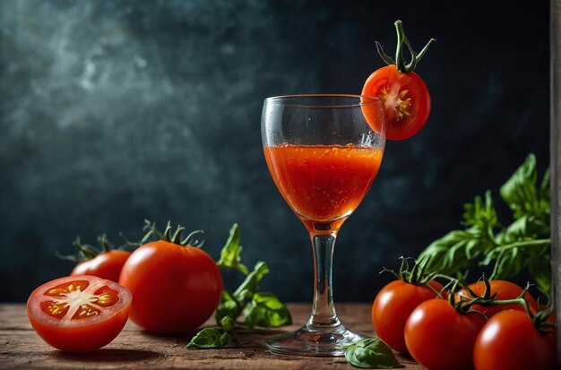 lebendiges Foto von Tomatensap Savory Elixir