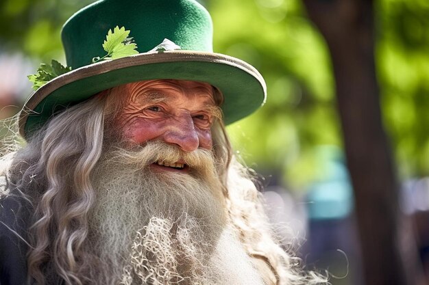 Lebendiges Leprechaun Lachen St. Patrick's Day Foto