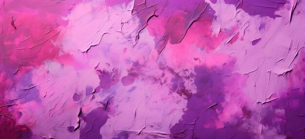 Lebendiges lila und rosa abstraktes Kunstwerk auf sauberem weißen Hintergrund für moderne Innenarchitektur