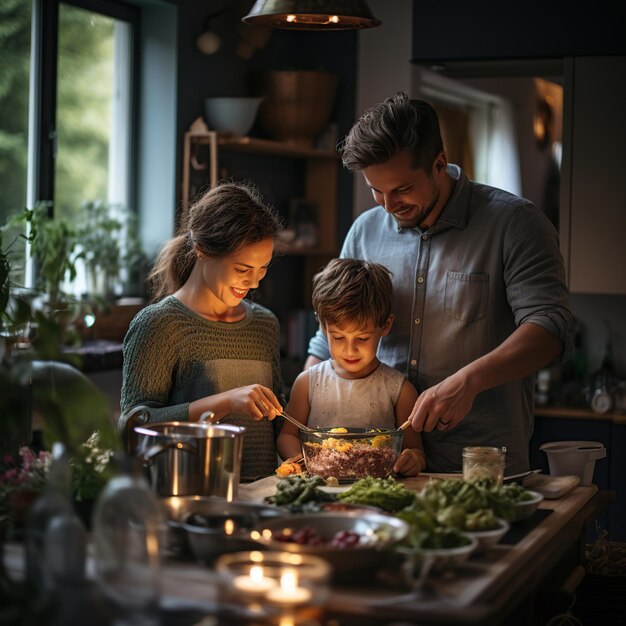 Lebensstil der Familie