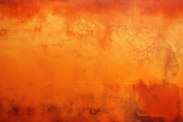 Lebhafte, feurig orangefarbene Wand, abstrakte Textur. Warmer, energiegeladener Farbton. Herbsthintergrund mit lebendigem Licht und