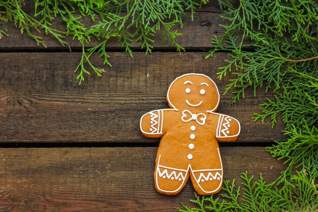 Lebkuchen. Geschenke und Feiertag, Weihnachten guten Rutsch ins Neue Jahr