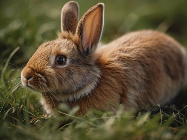 Foto lebre castanha europeia lepus europaeus no verão alemanha europa