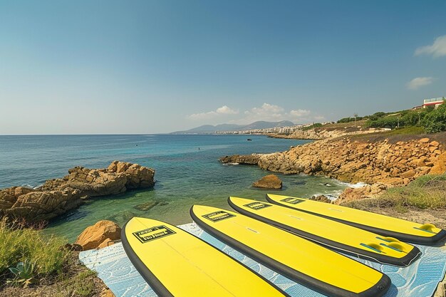 Lecciones de surf para principiantes en aguas turquesas