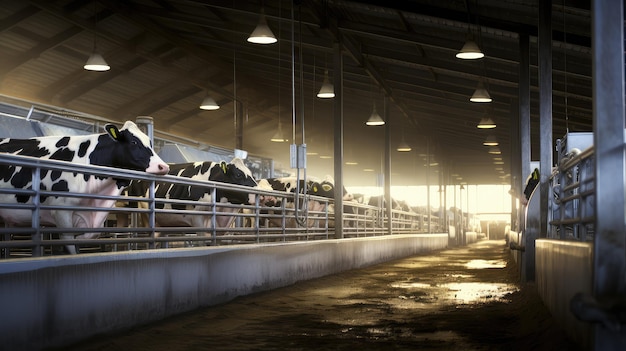 Foto leche de las explotaciones lecheras de mantequilla