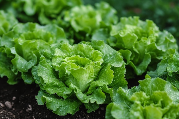 lechuga en medio del campo de árboles fotografía profesional