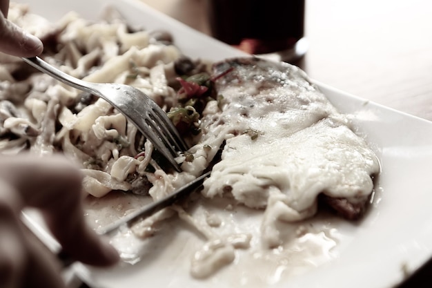 Leckere appetitliche klassische italienische Pasta mit einer köstlichen Sauce