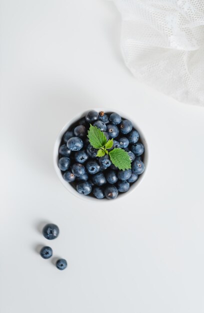 Leckere frische saftige Blaubeeren