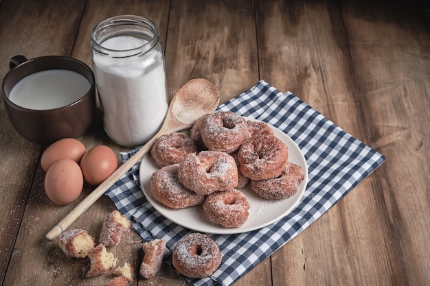 Leckere hausgemachte Donuts