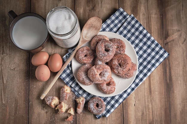 Leckere hausgemachte Donuts