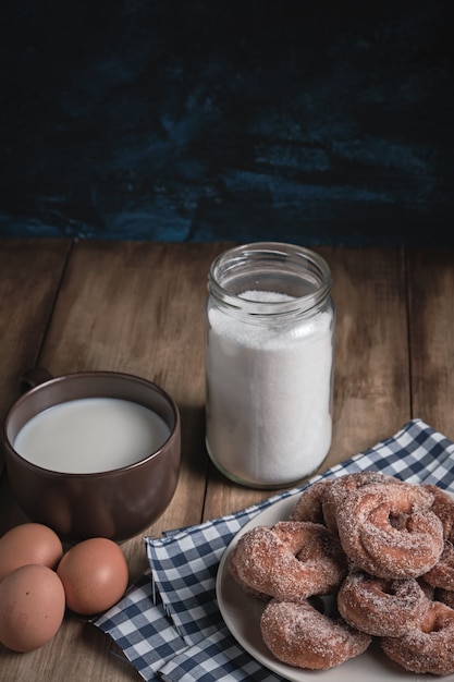 Leckere hausgemachte Donuts