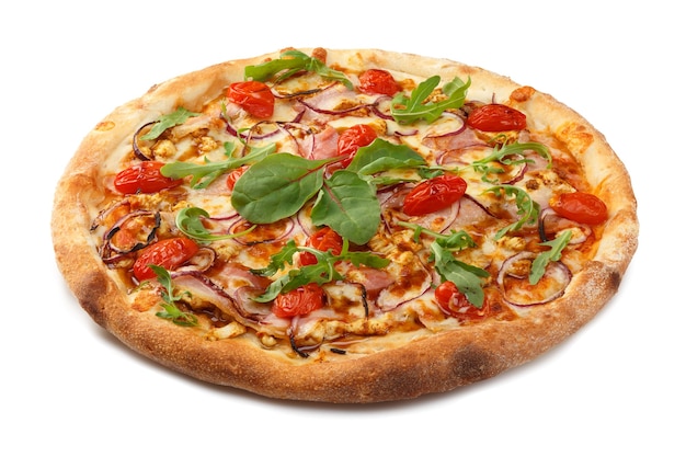 Leckere klassische italienische Pizza mit Mozzarella