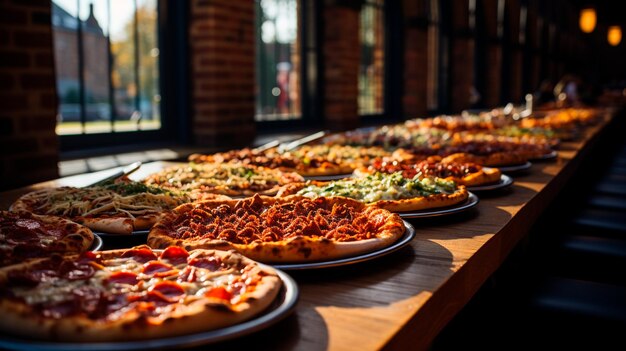 leckere Pizza auf dem Tisch