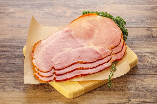 Leckere Schweineschinken-Snack-Vorspeise