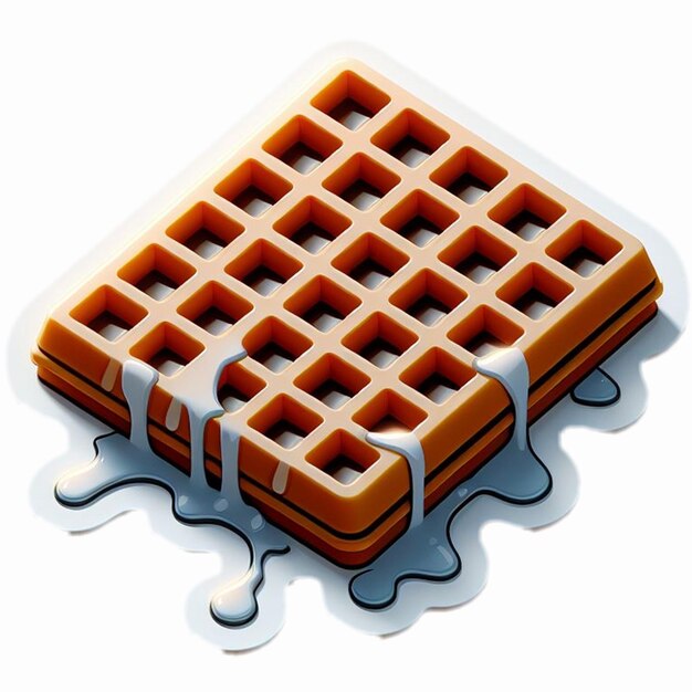 Foto leckere waffeln mit verschiedenen geschmacksrichtungen für social-media-design-vorlagen für banner-posts