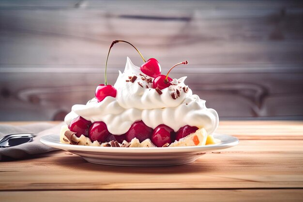 Leckerer Bananensplit zur Feier eines zeitlosen Desserts