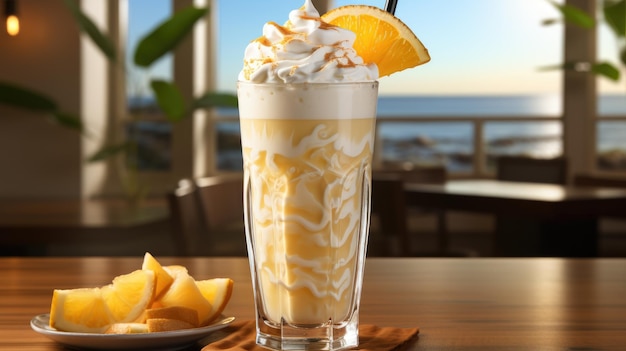 Leckerer Khoya-Khajor-Milchshake, HD 8K-Hintergrundbild, Stockfotobild