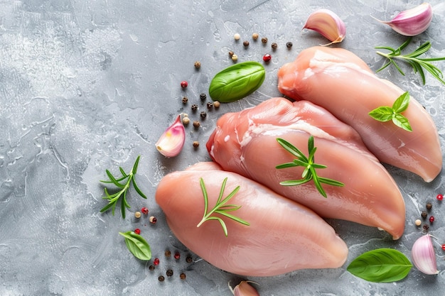 Foto leckeres huhn auf dem tisch