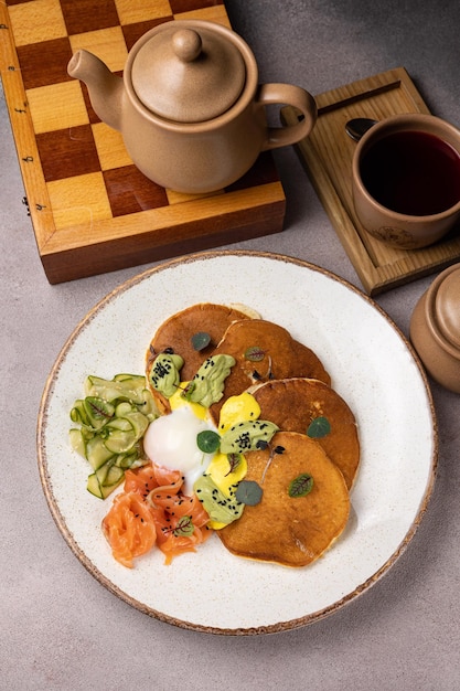 leckeres, reichhaltiges Frühstück im Hotel