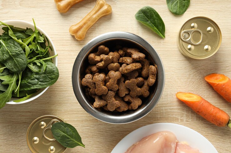 Leckeres und leckeres Futter für Haustierzubehör