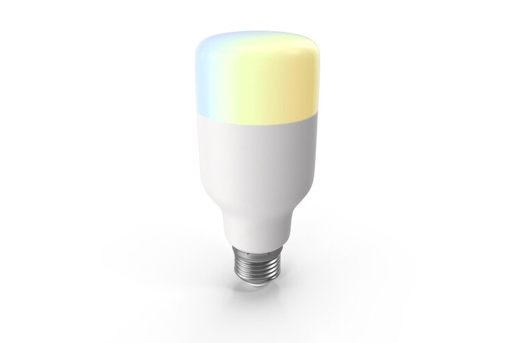 Foto led blub inteligente em design 3d