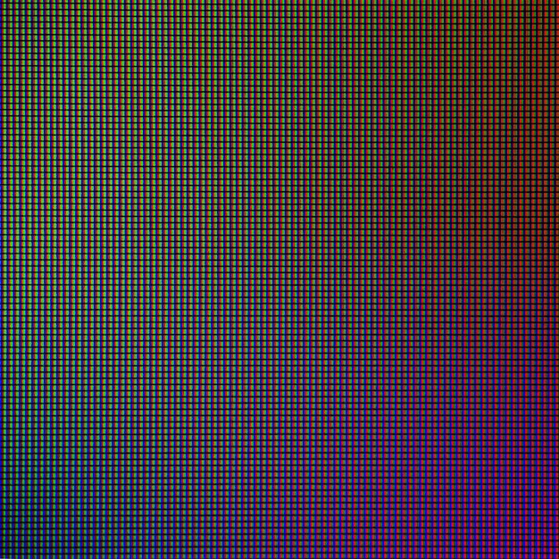 LED leuchtet vom Computerbildschirm