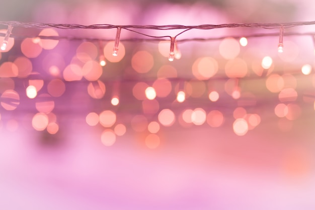 LED-Licht mit Bokeh Hintergrund