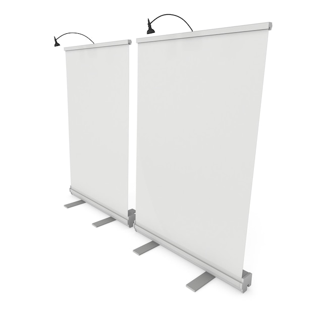 Leer aufgerollter Bannerstand