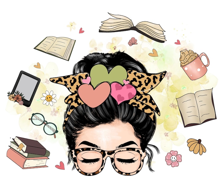 Foto leer libros citas pegatina